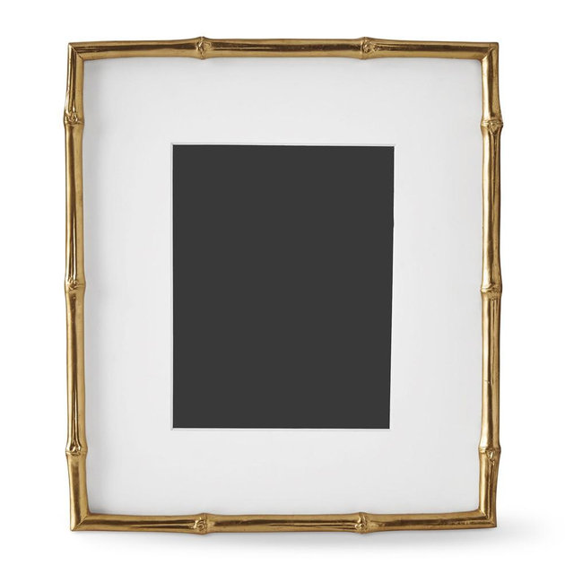 AERIN Gilded Bamboo Gallery Frame, 8" X 10"