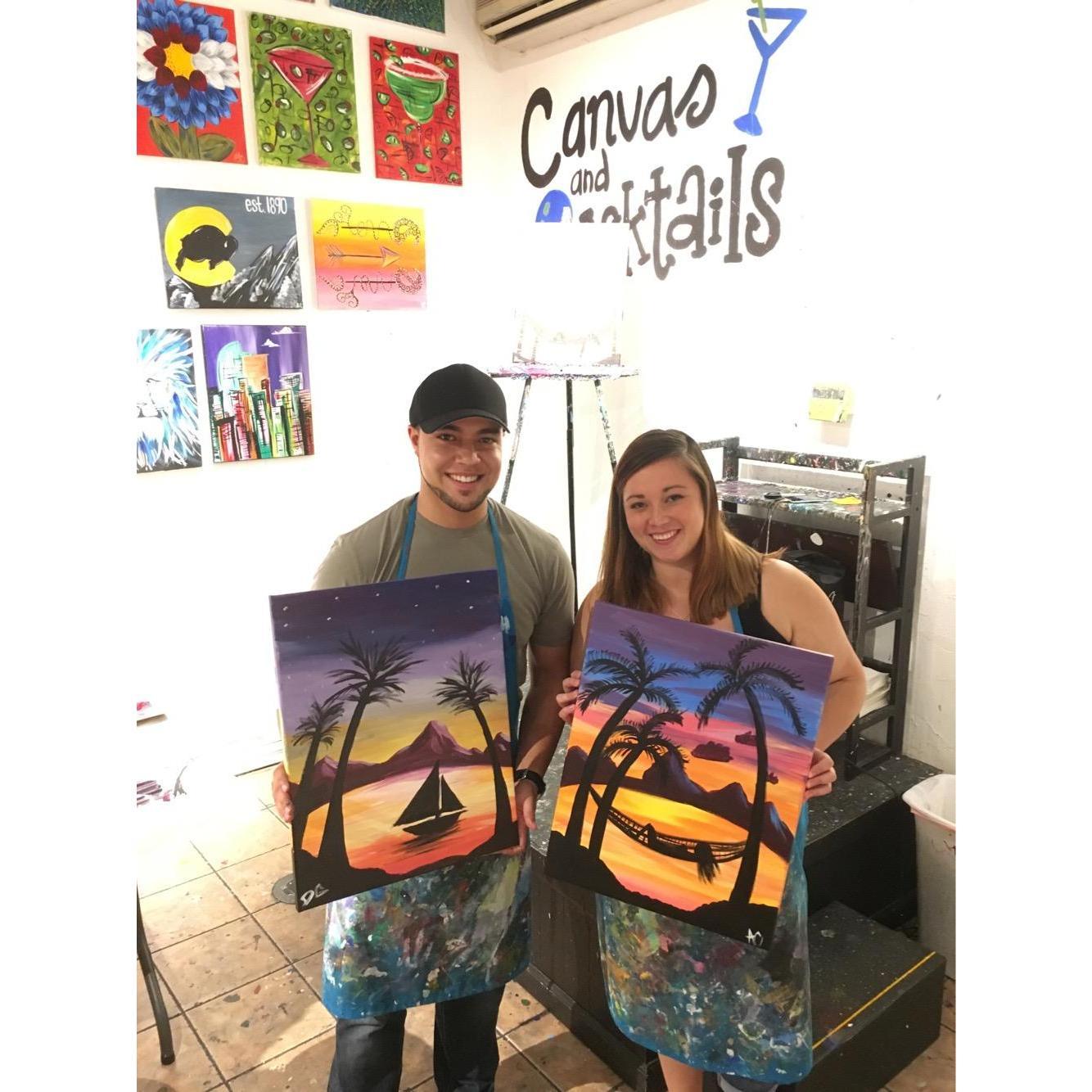 Canvas and Cocktails!