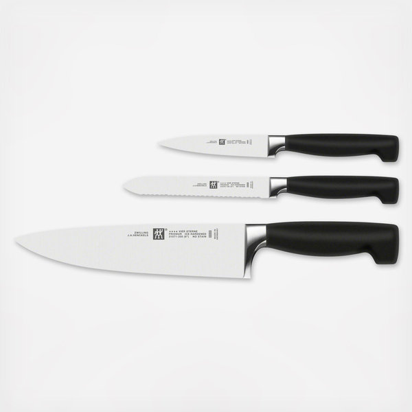 ZWILLING, Four Star 3-Piece Essentials Starter Knife Set | Zola