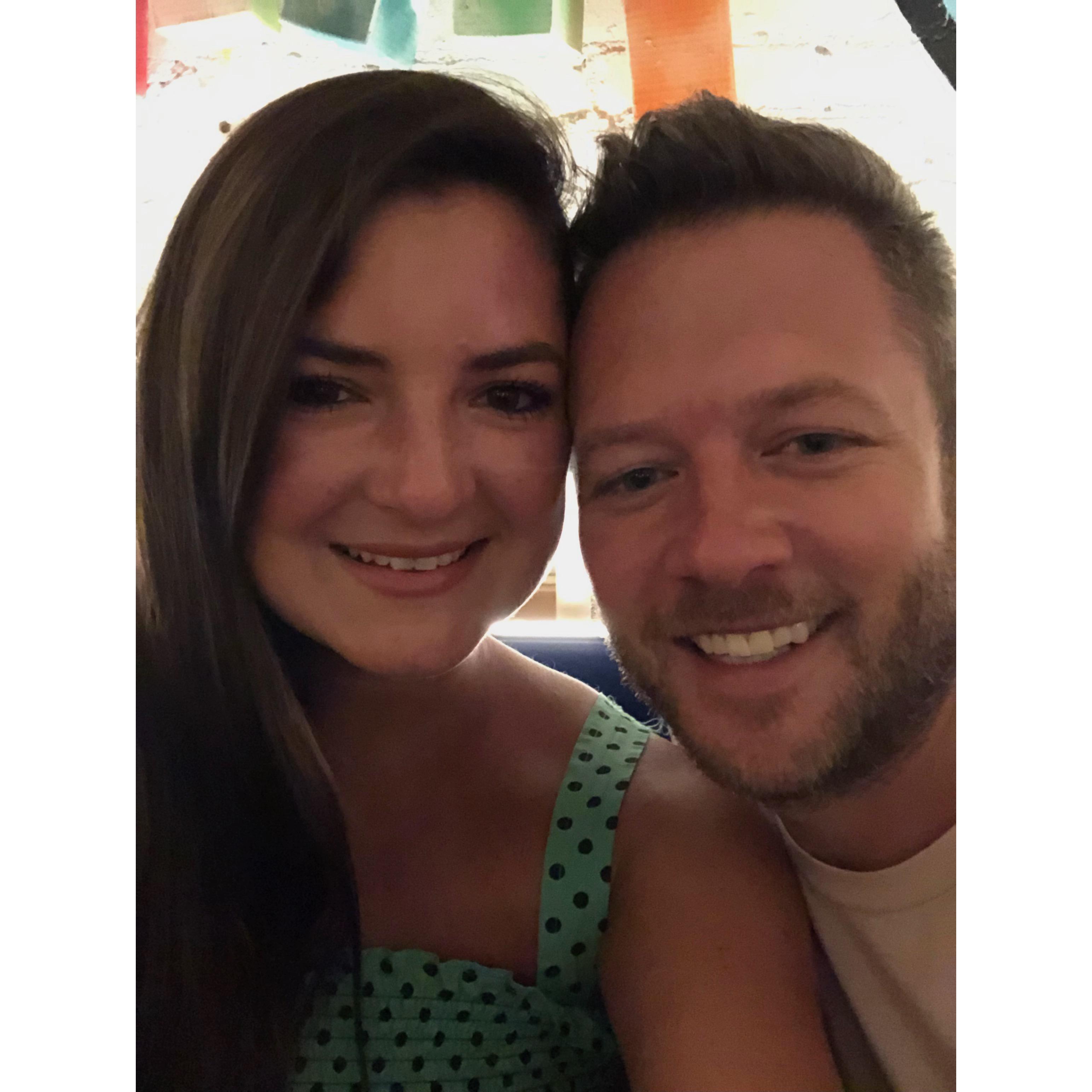 Celebrating our 9th year anniversary at one of our favorite local spots in Jersey City, NJ!