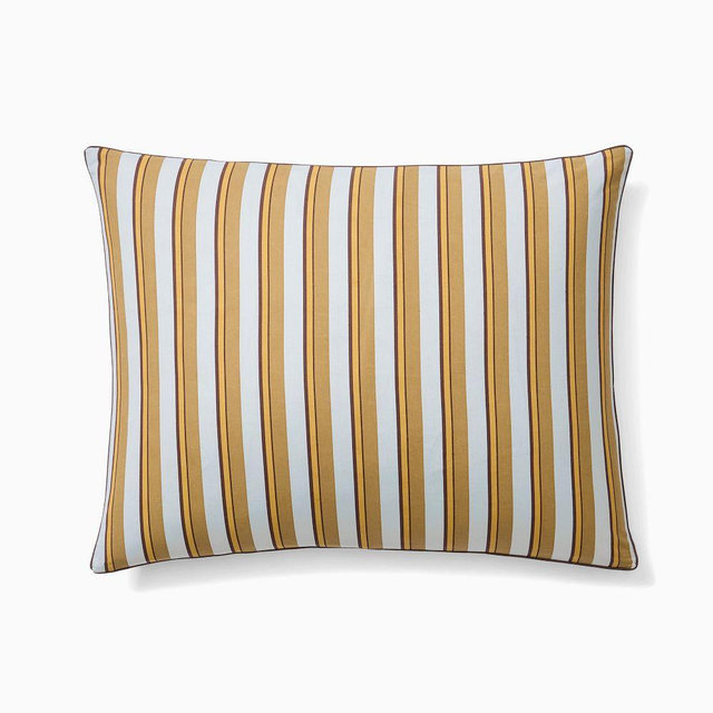 Emma Chamberlain Reversible Multi-Stripe Duvet Standard Sham, Celadon