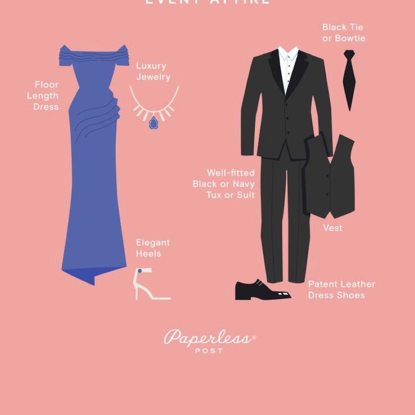 Black tie dress code!