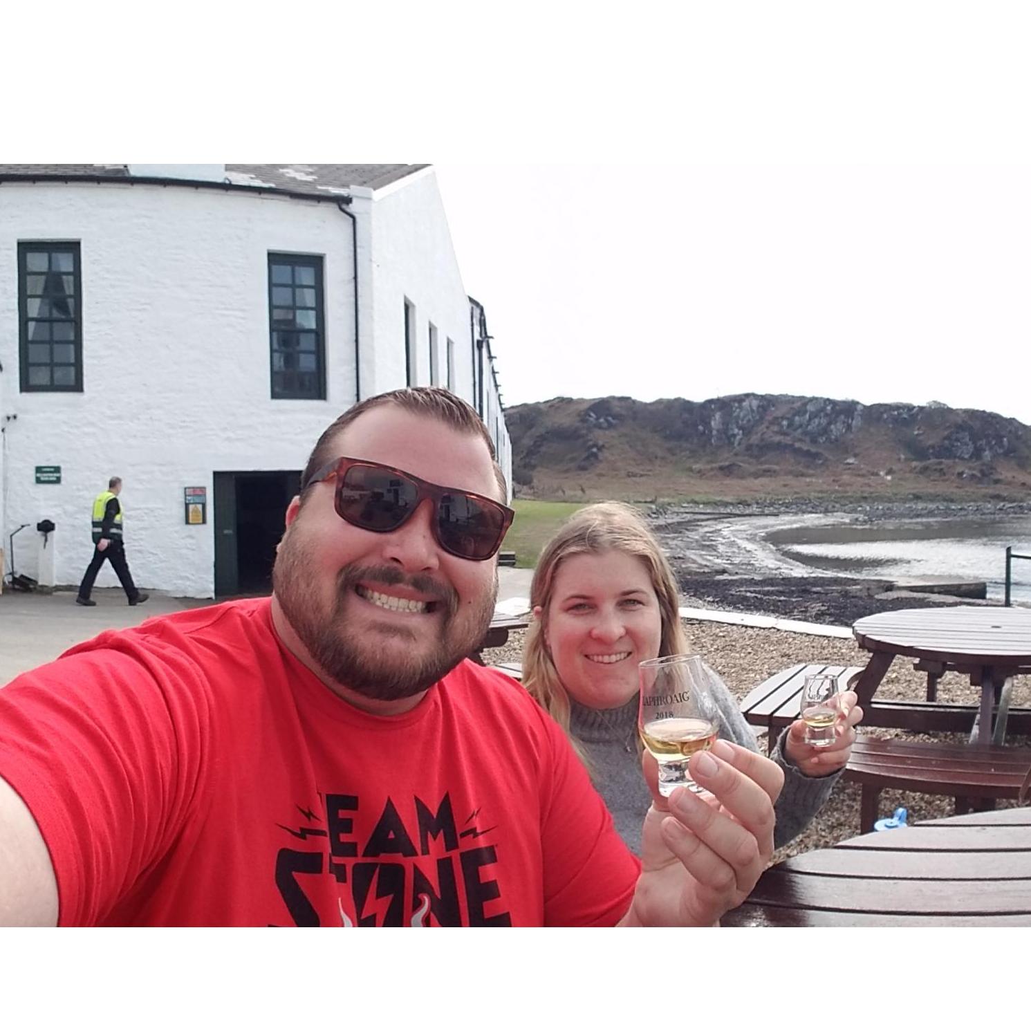 Whiskey tasting on Islay, Scotland
