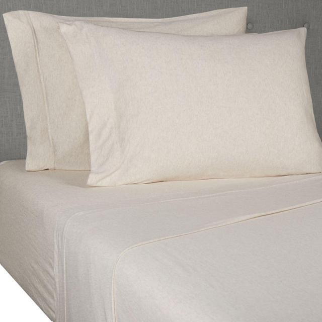 Simply Essential™ Heathered Jersey California King Sheet Set in Oatmeal