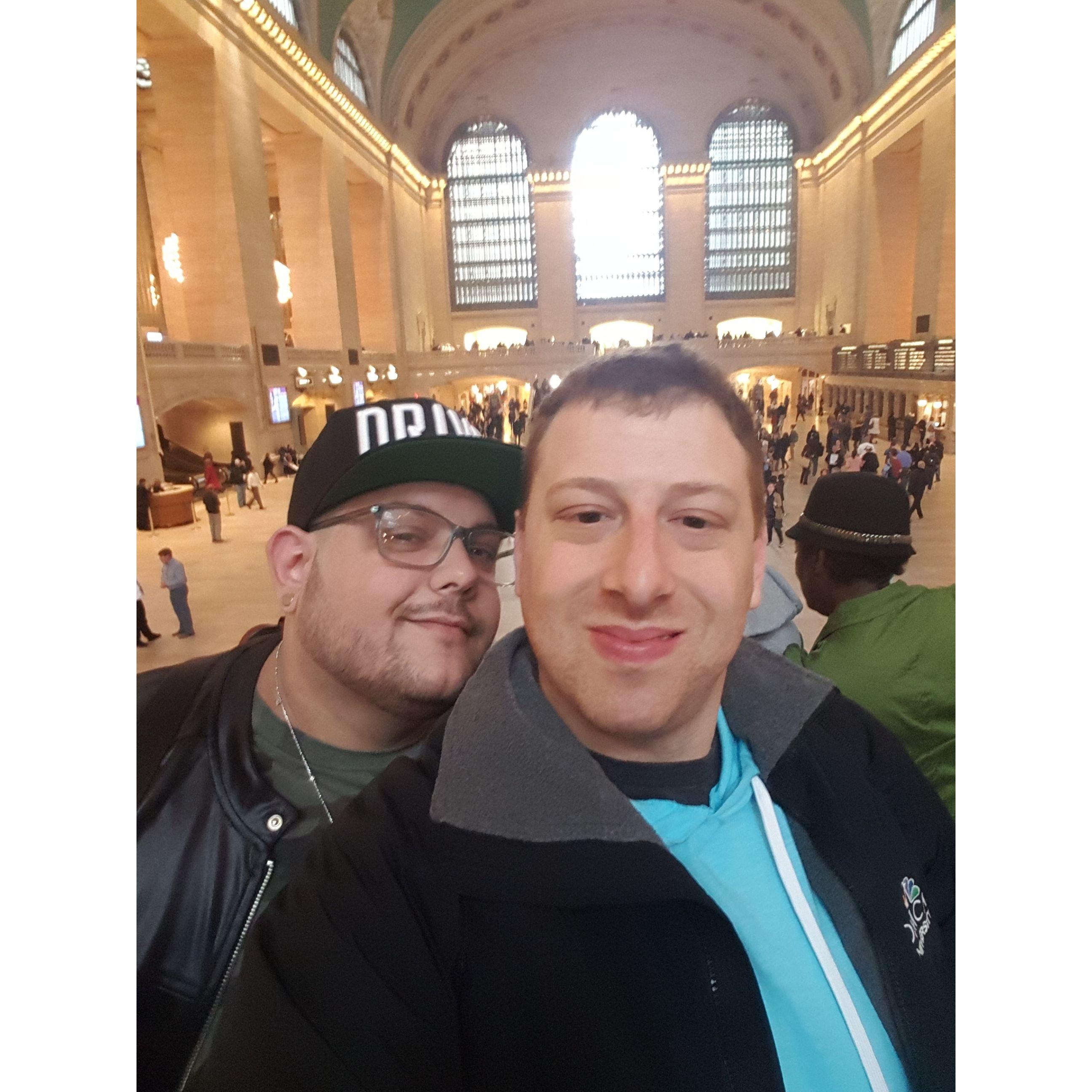 First trip to NYC as a couple visiting the International Auto Show 2017
