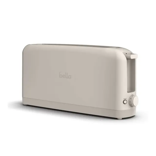 bella 2.0 Slim 2 Slices Metal Toaster Oatmilk