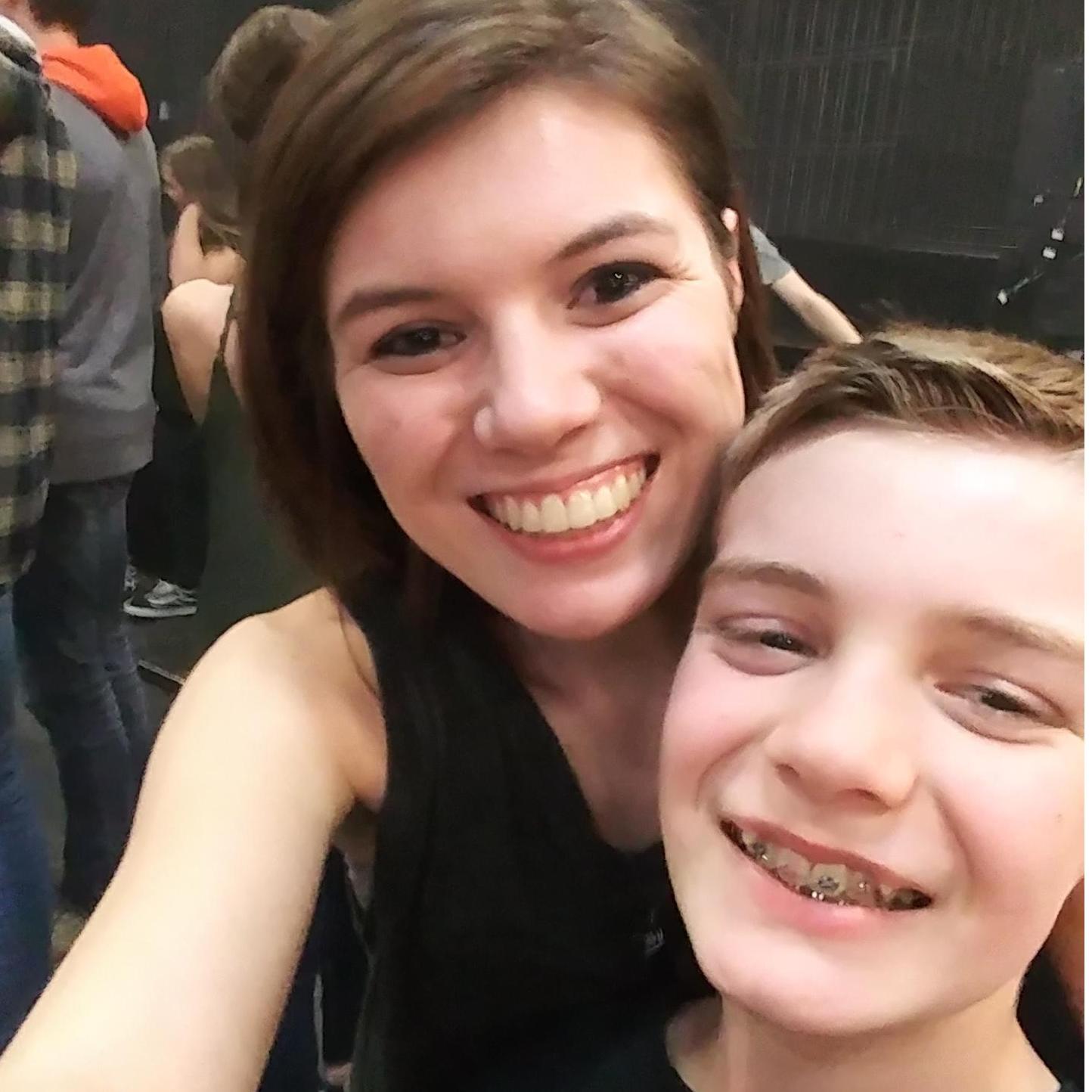 Trey and I at an NF concert.