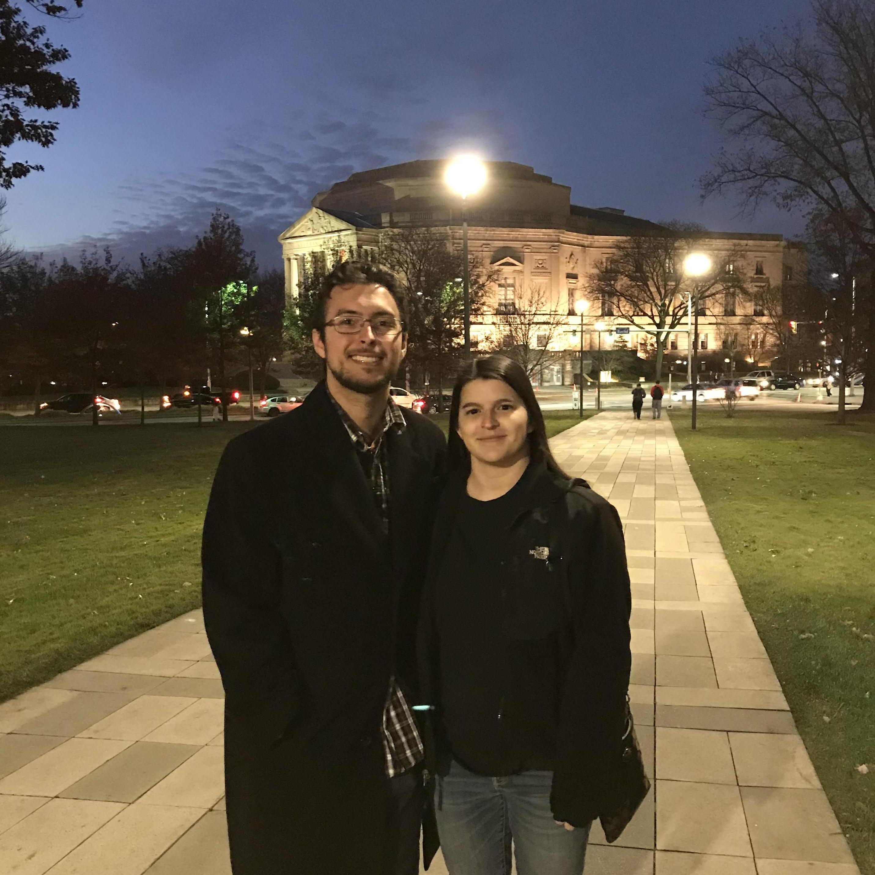 Visiting CWRU campus while in Ohio for Thanksgiving in 2019