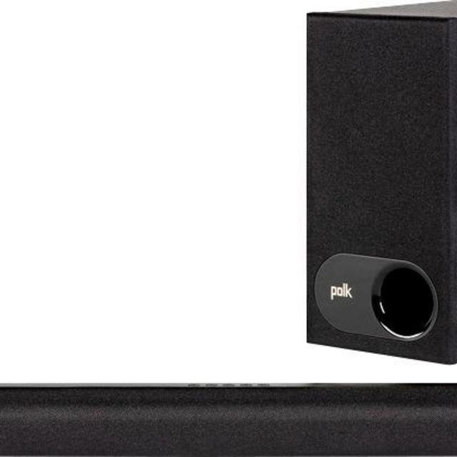 Polk Audio Signa S2 Ultra-Slim TV Sound Bar with Wireless Subwoofer | Works with 4K & HD TVs | Bluetooth Enabled - Black