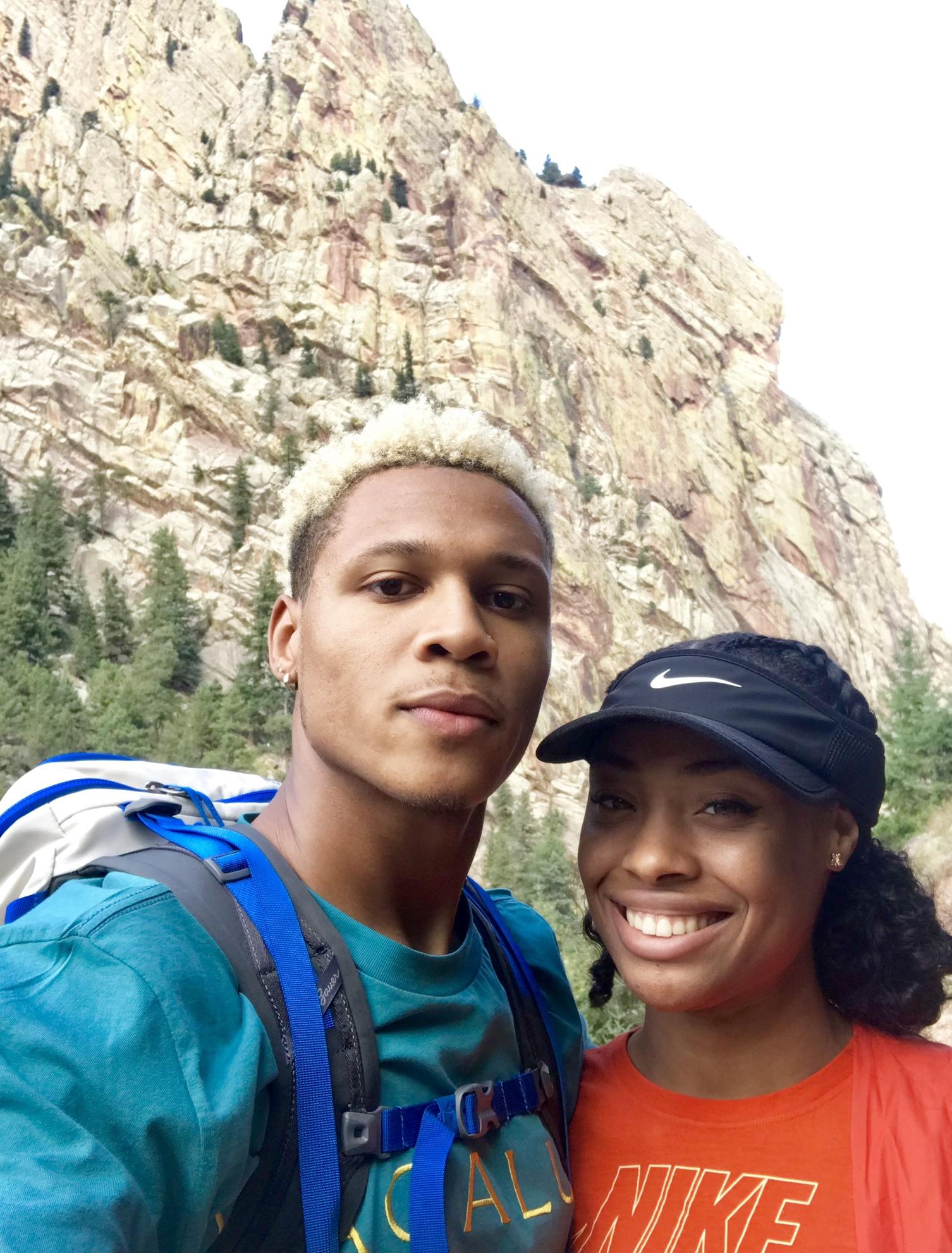 Hiking in the Rockies.