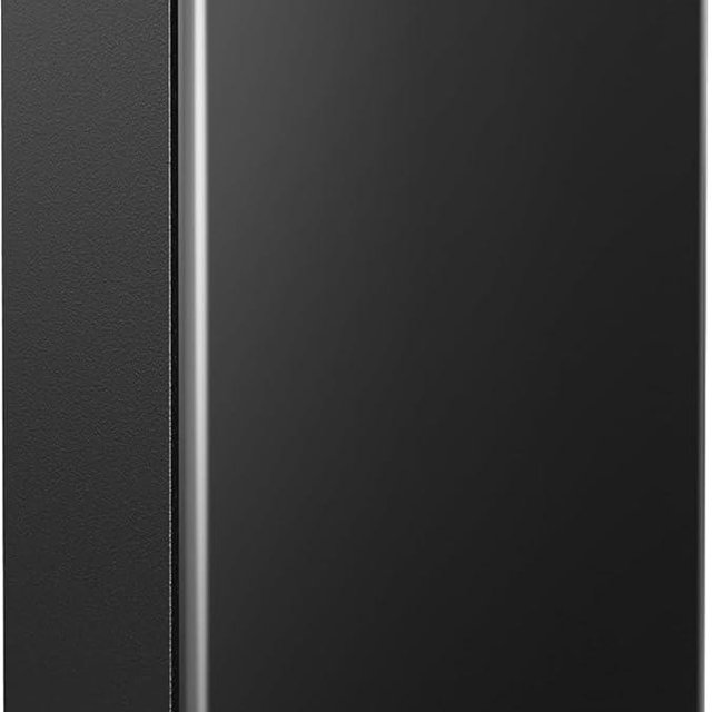 EUHOMY 3.2 Cu.Ft Mini Fridge with Freezer, Single Door Compact Refrigerator, Adjustable Thermostat, Mini Refrigerator Energy Saving, Mini fridge for Bedroom, Dorm, Office, Black