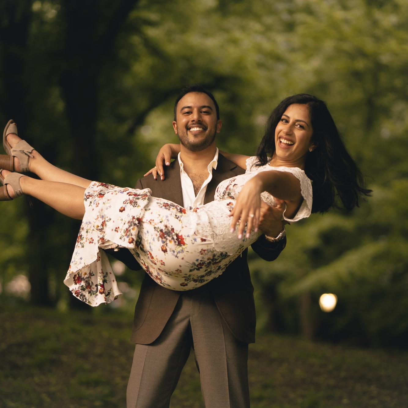 Central Park after our engagement! Photo cred: Zayira Ray <3