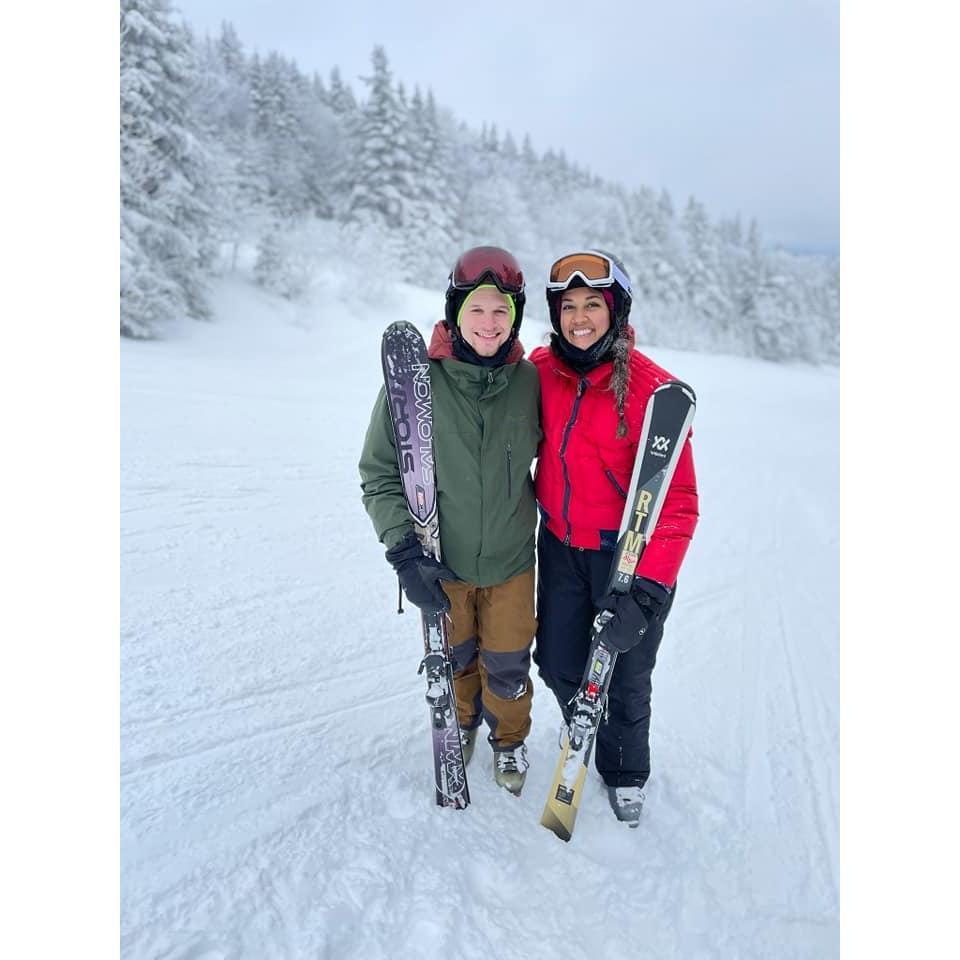 More skiing in Killington. Probably the longest I was standing up at one time.