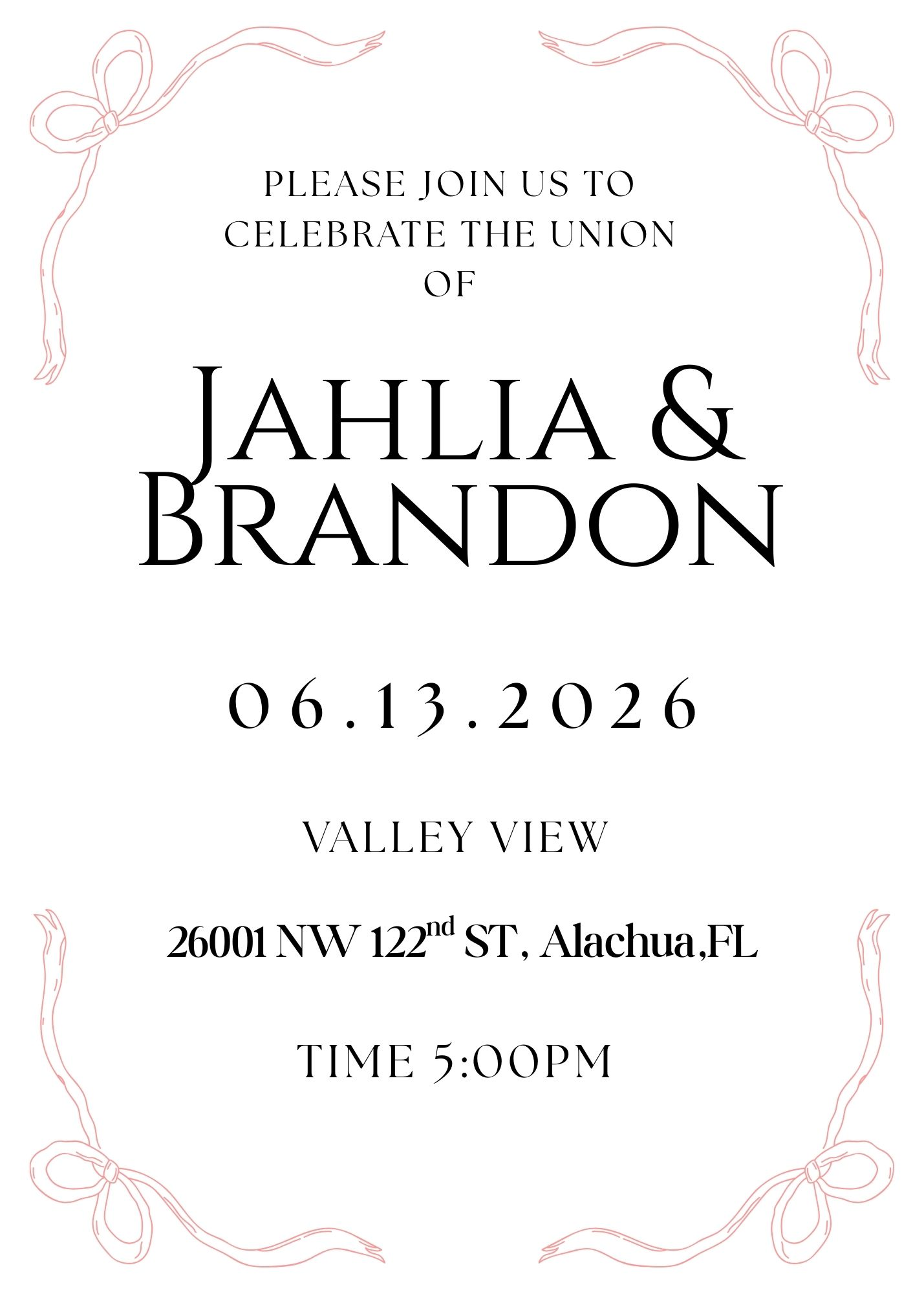 The Wedding Website of Jahlia Brown and Brandon Walker