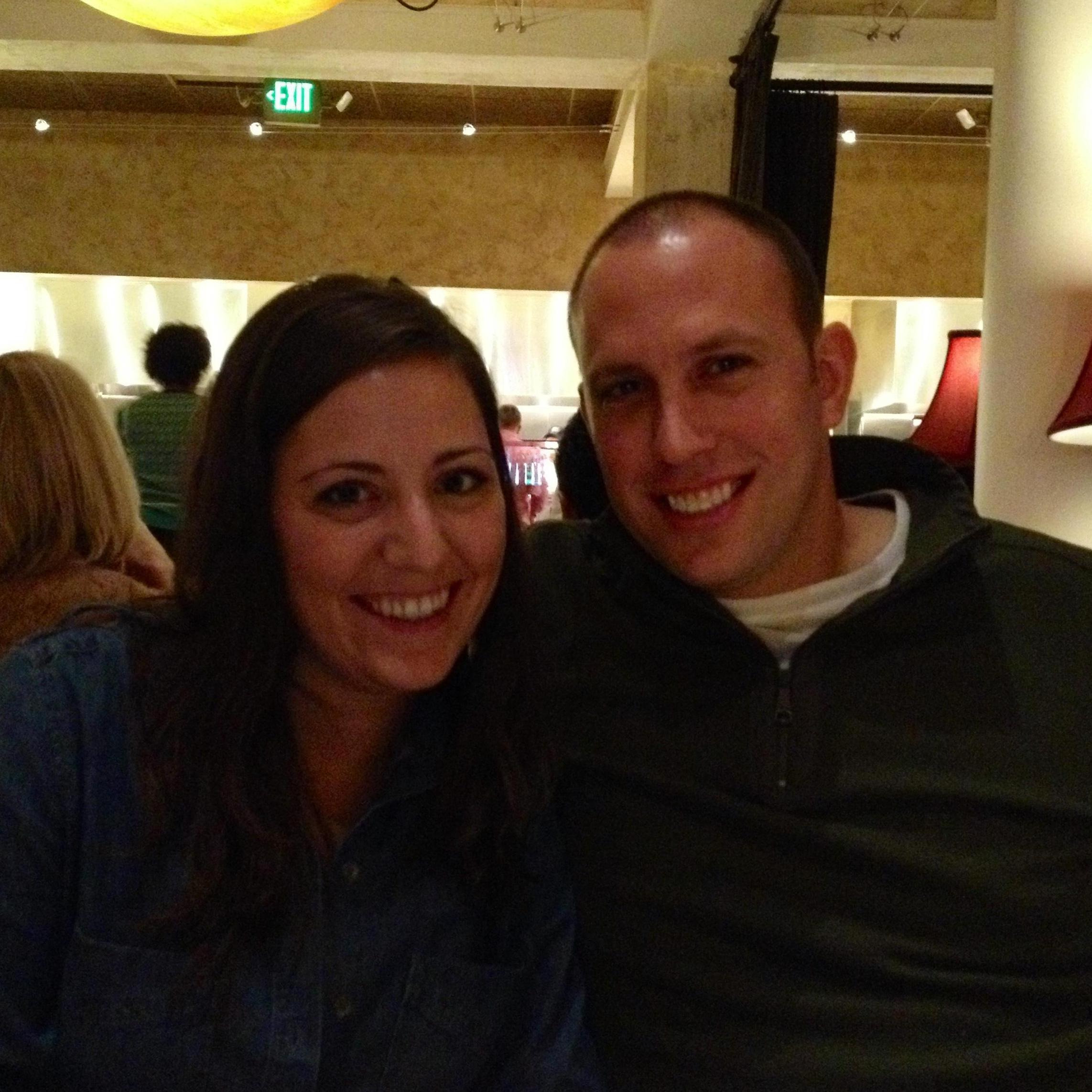 Our first photo together in 2013 - boy were we babies!