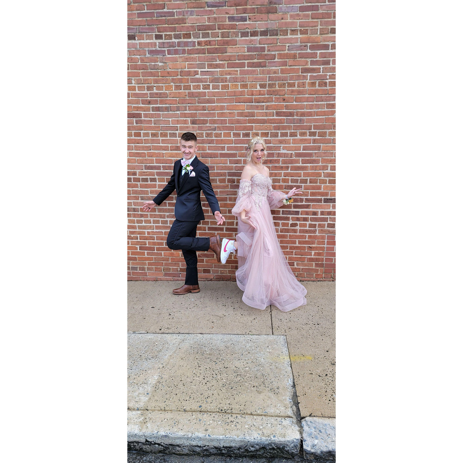 Boots and Nikes to prom!