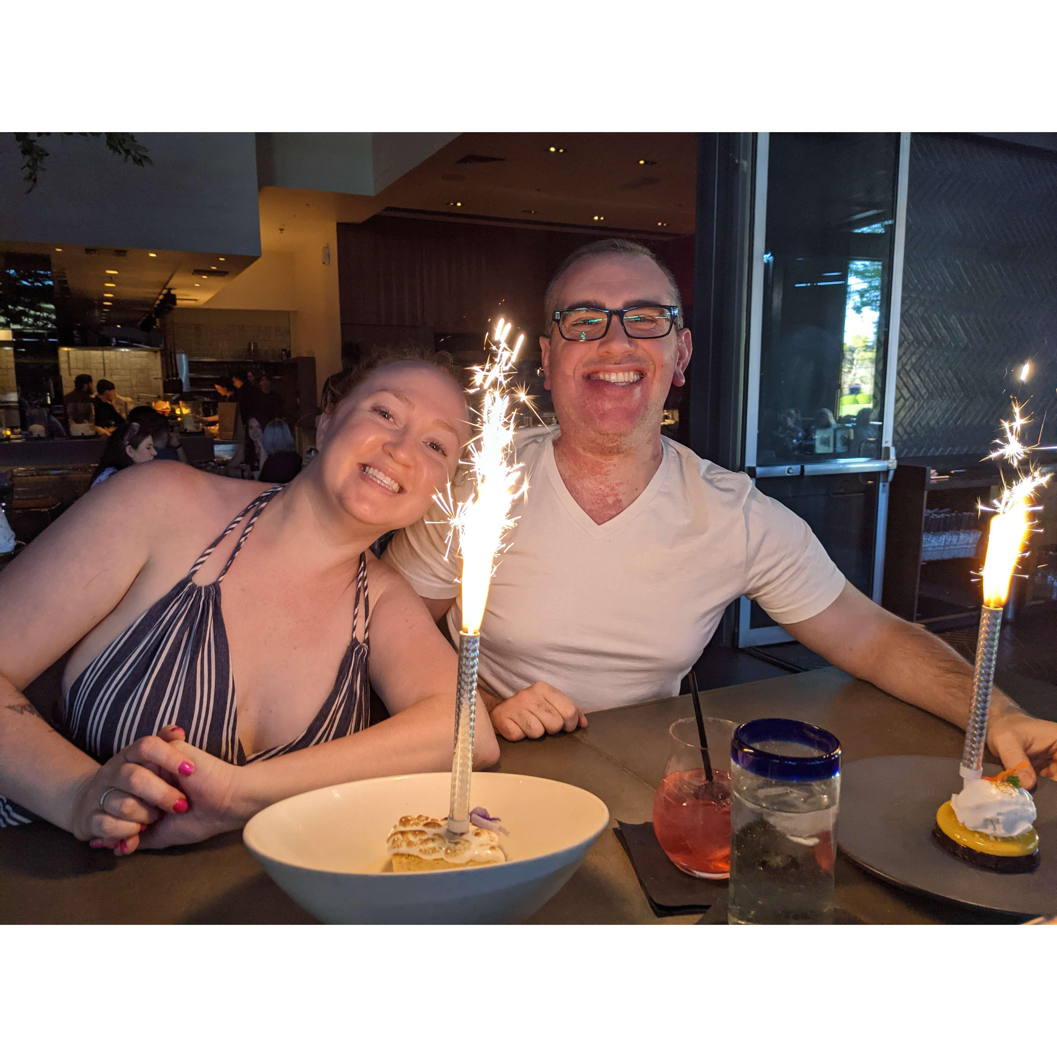 Birthdays are always a 2 person affair with us