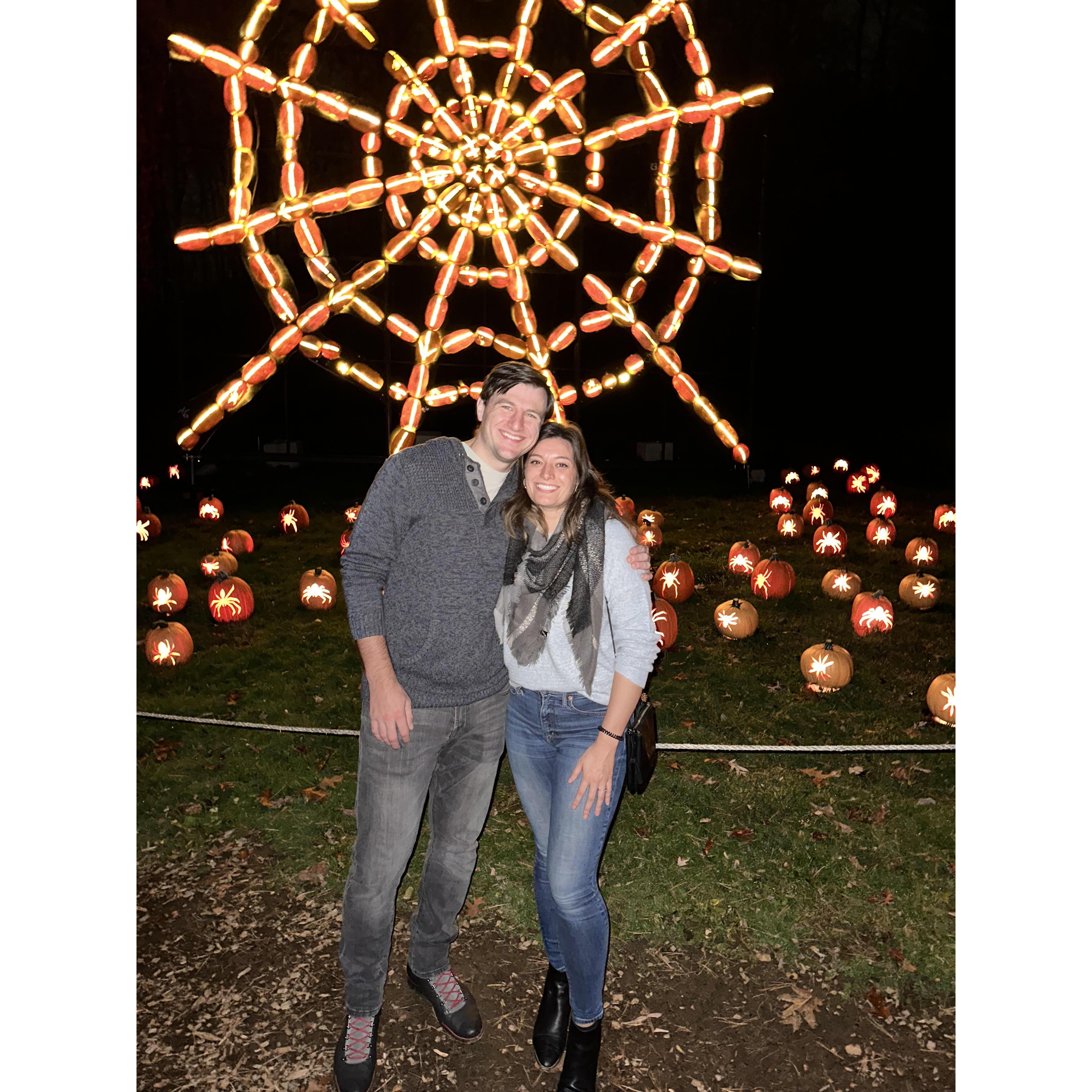 In mid-November, Bryan and Lisa went to The Great Jack O’Lantern Blaze with Bryan's brother and his family.