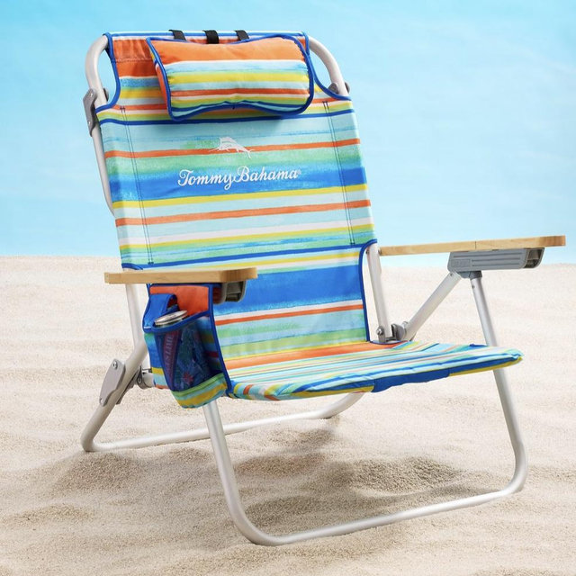 Tommy Bahama Paloma Stripe Deluxe Backpack Beach Chair