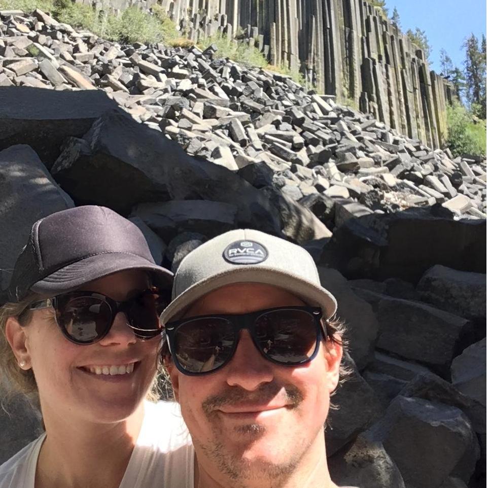 Devil's post pile near Mammoth