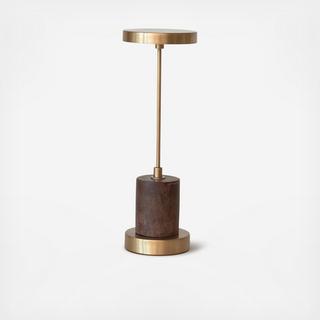 Metal & Mango Wood LED Table Lamp with Touch Sensor