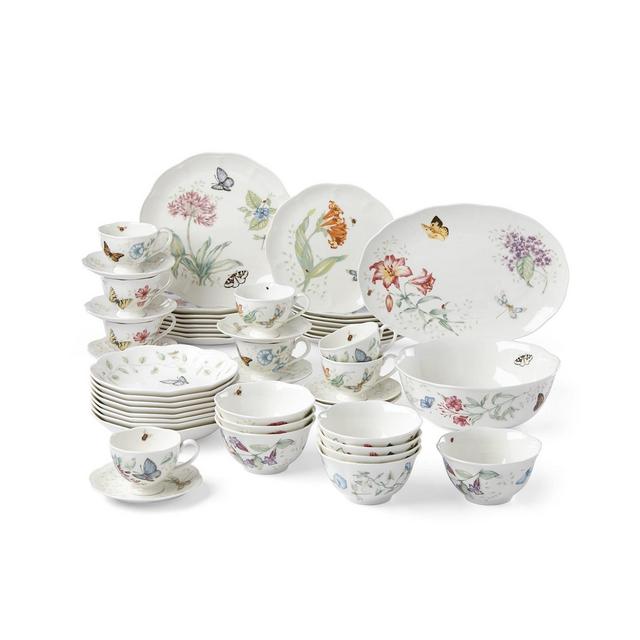 Lenox Butterfly Meadow 50-PC Dinnerware Set, Created for Macy's, Service for 8
