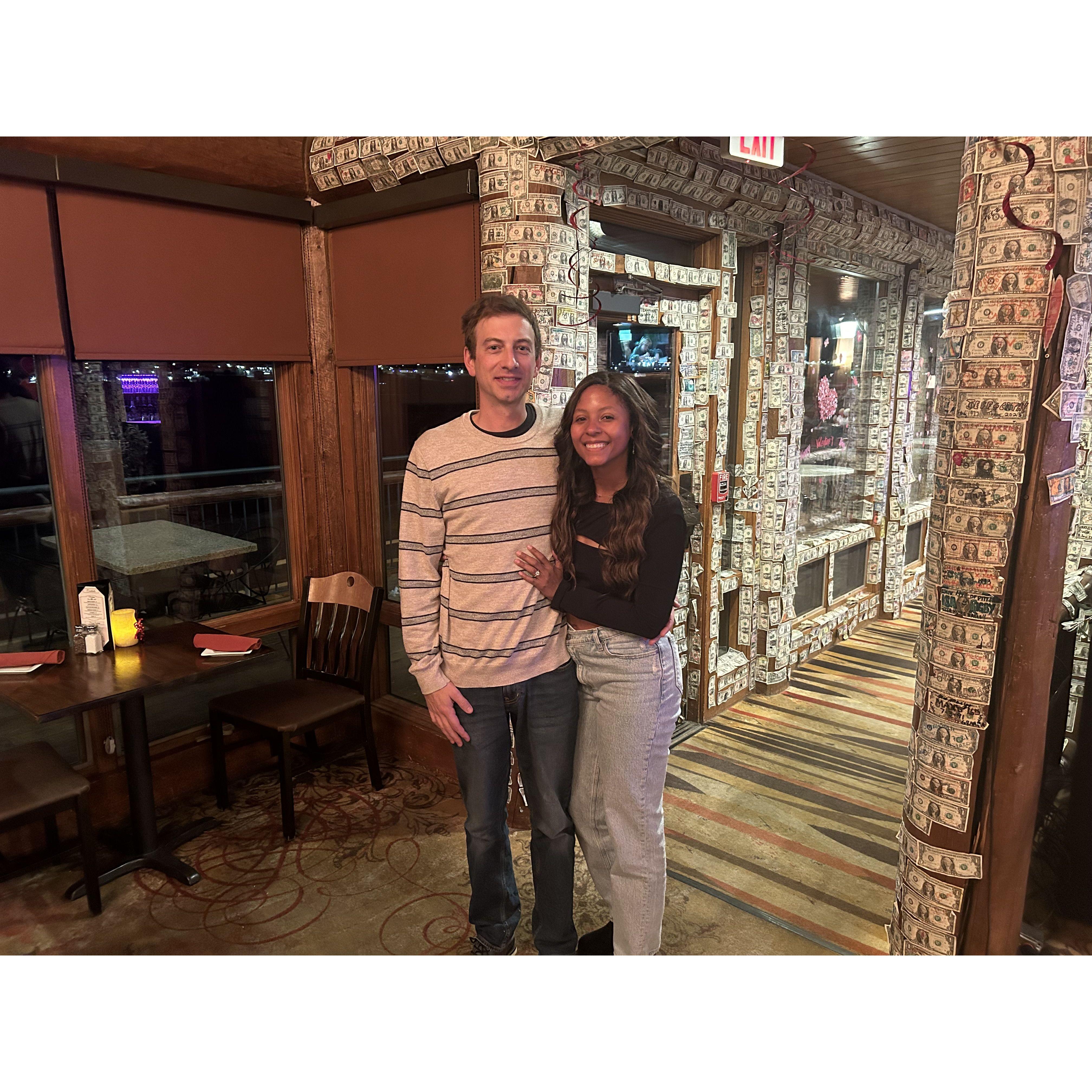 The night we got engaged! 2/13/2024.