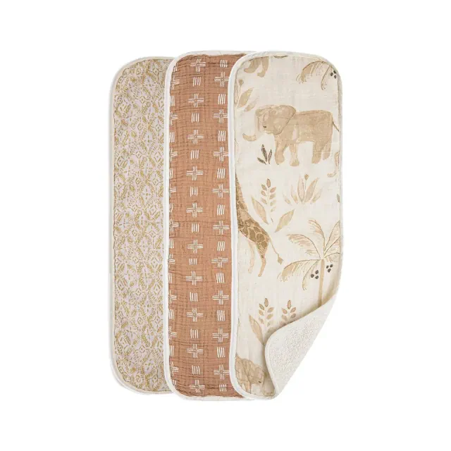 Crane Baby Muslin Burp Cloth Set - Kendi - 3pk