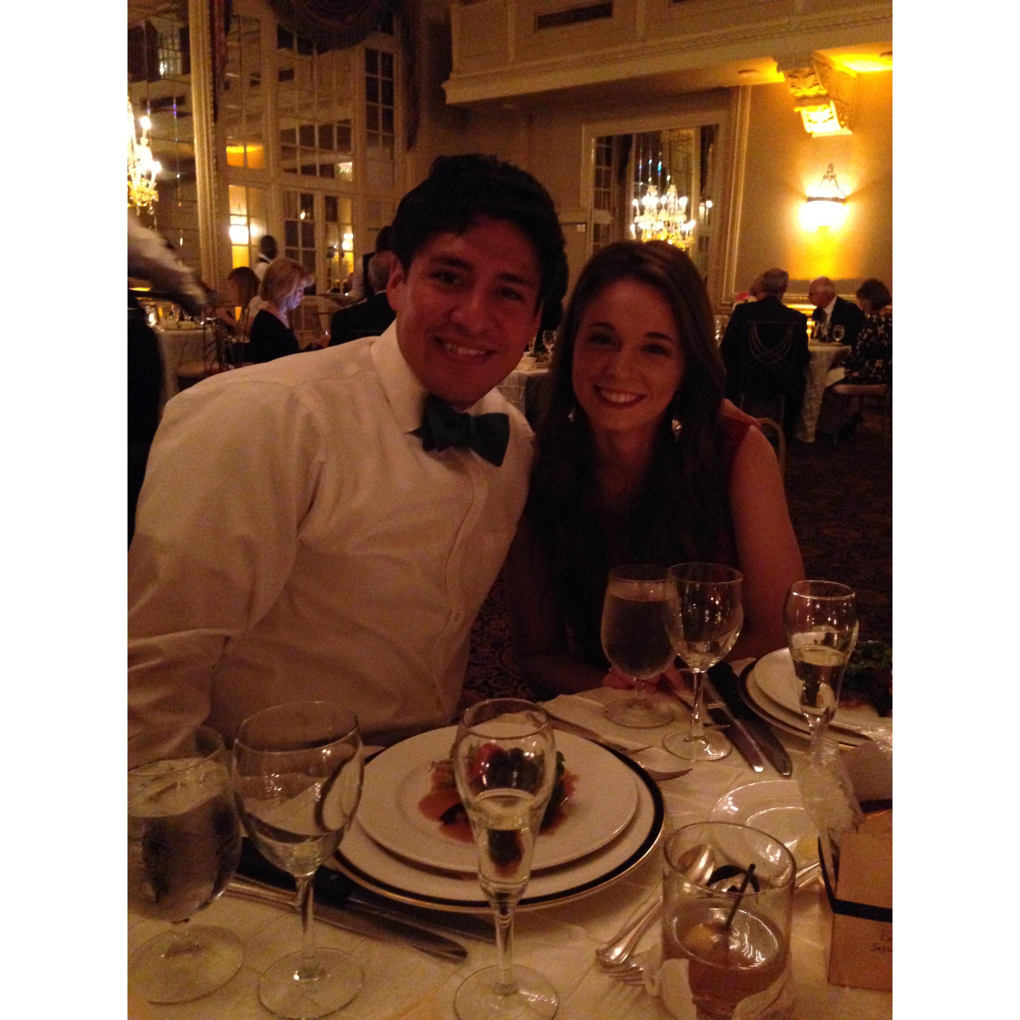 Our first wedding together