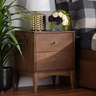 Landis 2-Drawer Mid-Century Modern Nightstand
