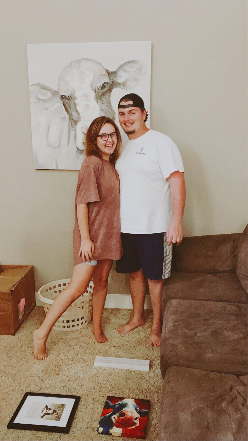 The day we moved into our first house. August 2020.