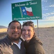 When we first entered Texas on Kelly's move here