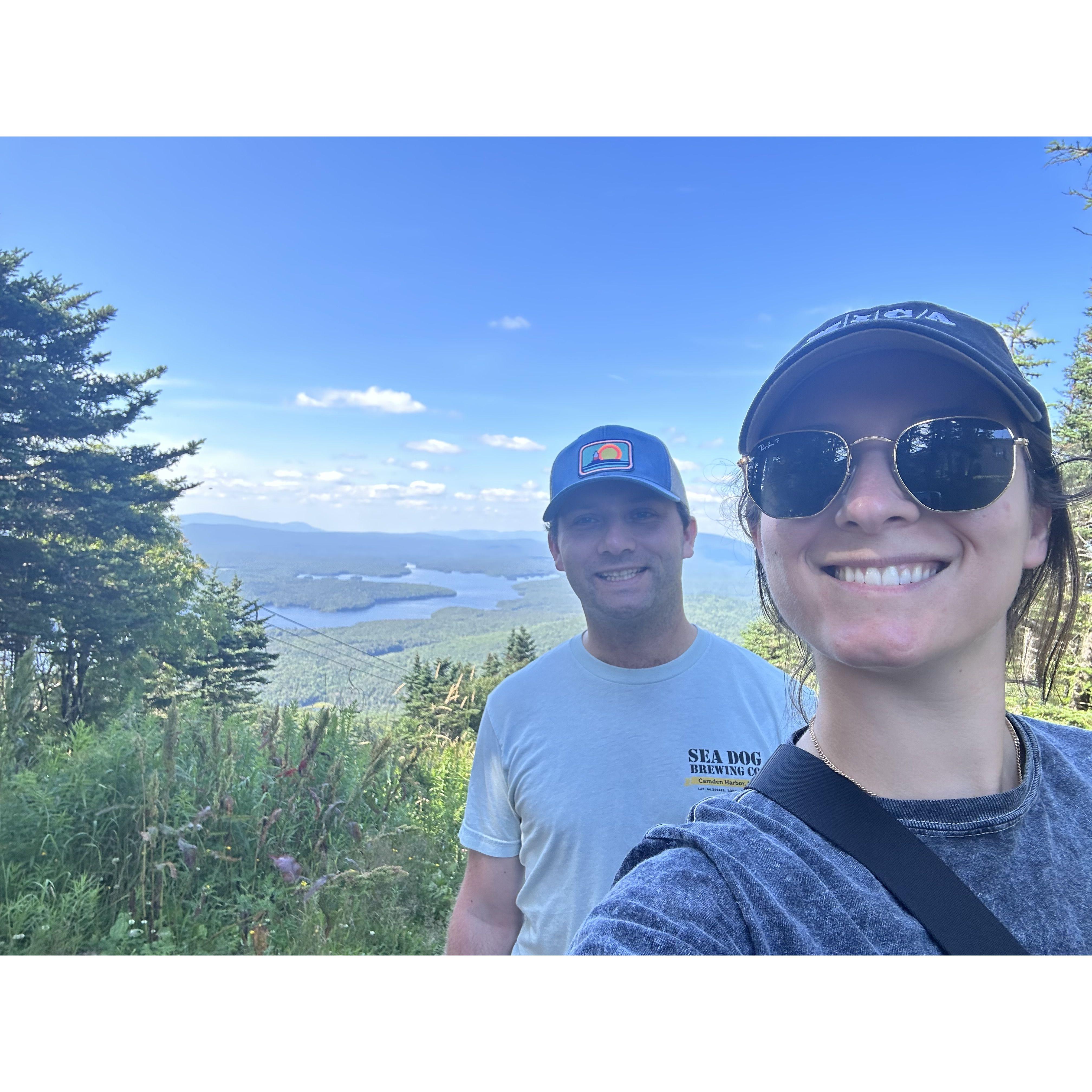 We love going to VT in the summer and hiking (or taking the chairlift) up Mt. Snow for a brew at the top!