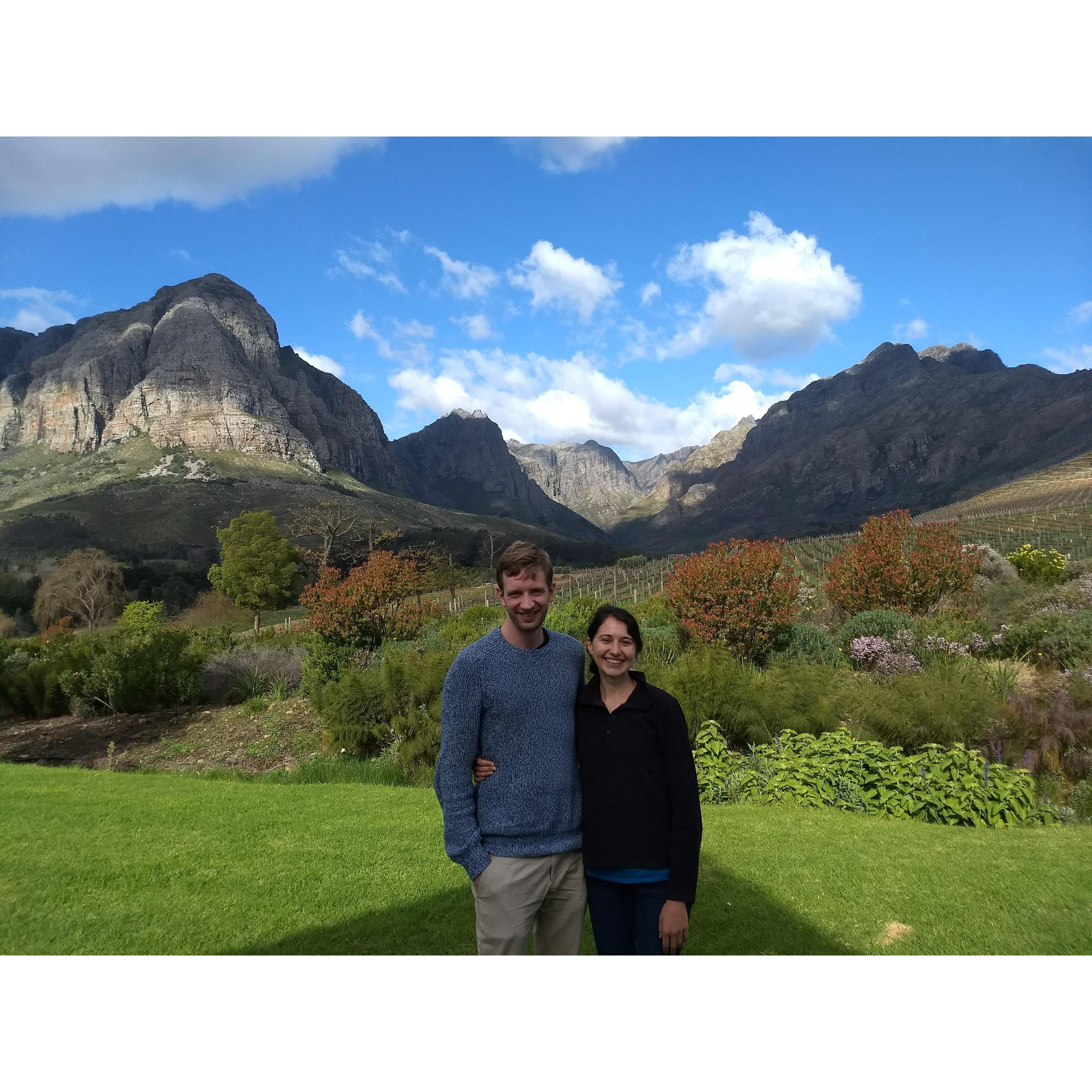Visiting wineries in Stellenbosch (South Africa, August 2018)