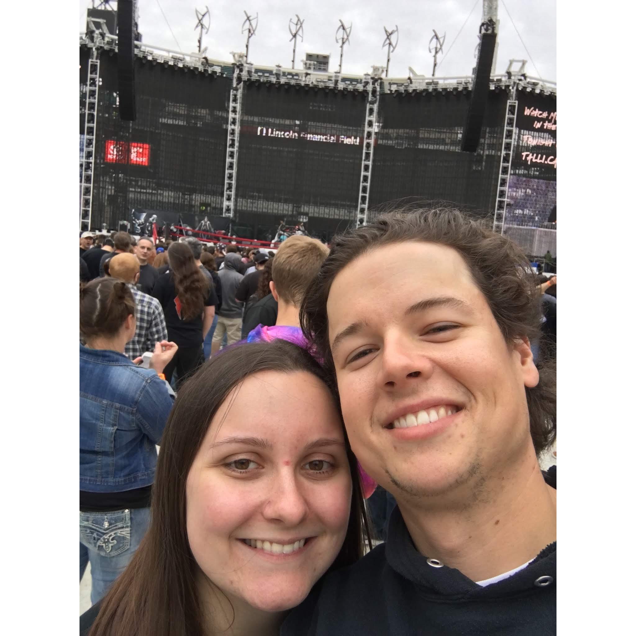 At the first concert I was finally able to drag him to!