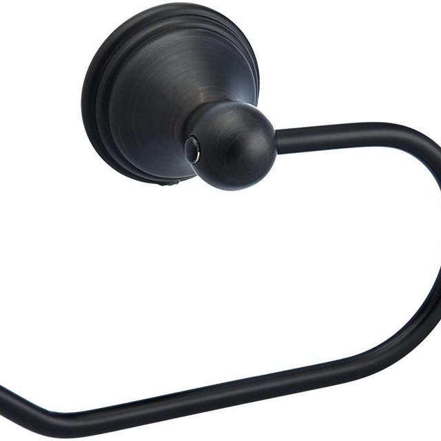AmazonBasics AB-BR808-OR Modern Euro Toilet Paper Holder, Oil Rubbed Bronze