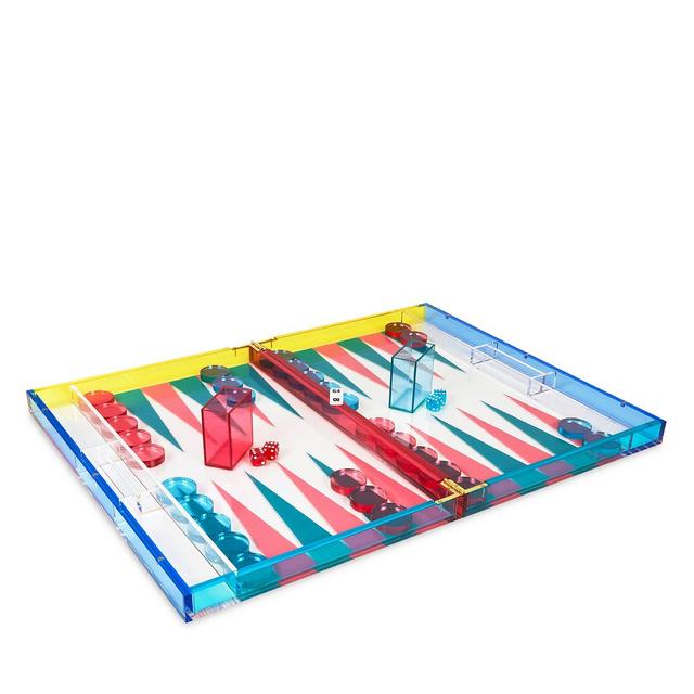 Tizo MultiColor Lucite Backgammon Set