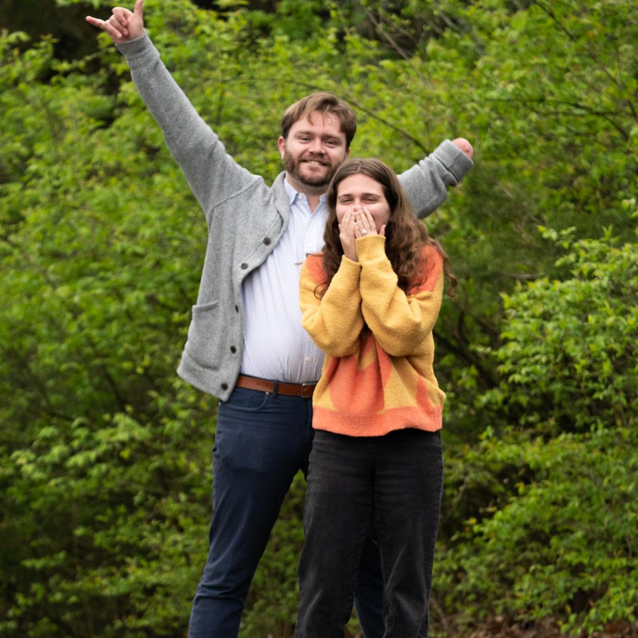 Proposal: excitement and disbelief.