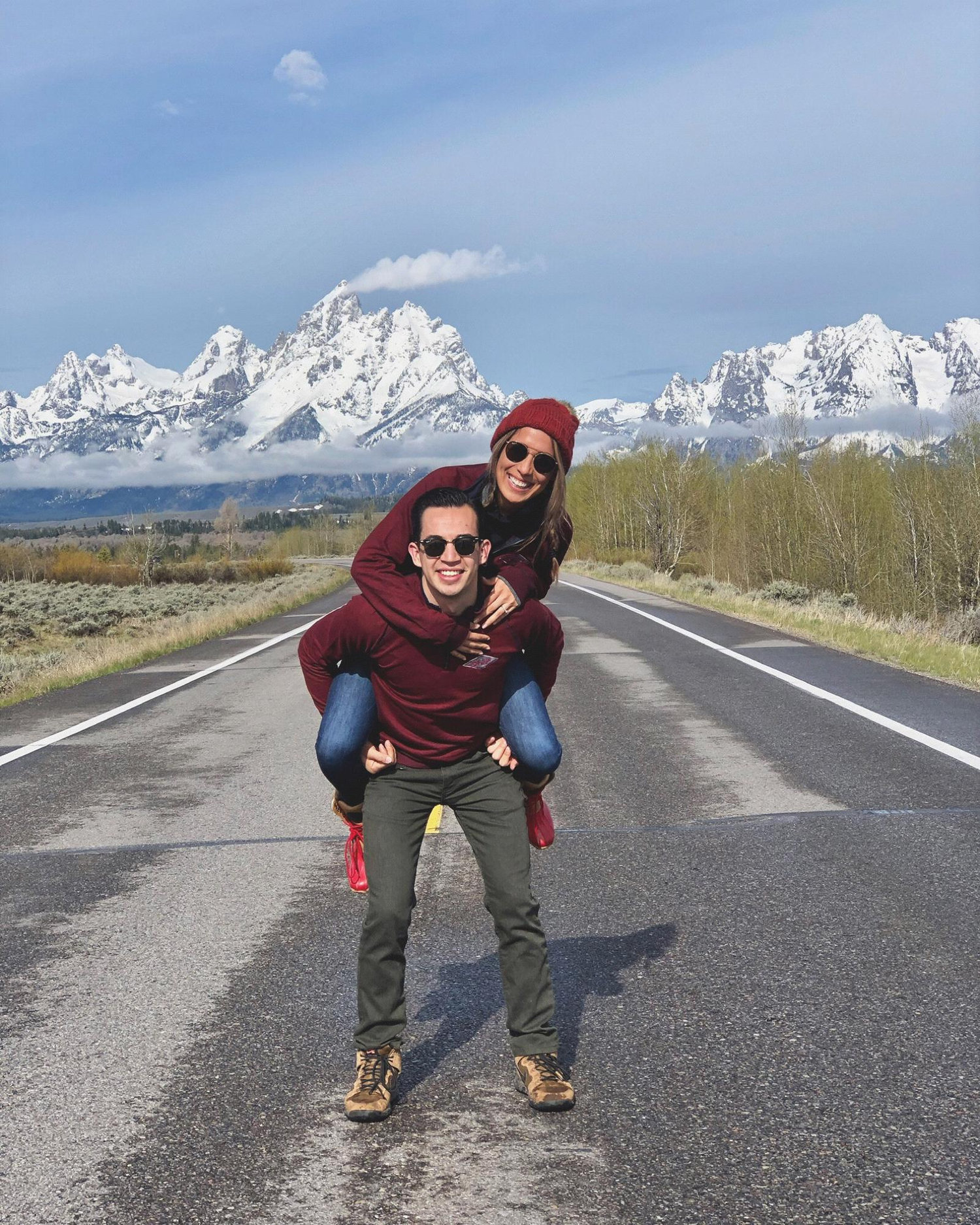 The first of many road trips for Jonathan and Amber.