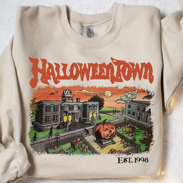Halloweentown Est 1998 Sweatshirt, Halloweentown University, Retro Halloweentown Sweatshirt, Fall Sweatshirt, Halloween Sweatshirt