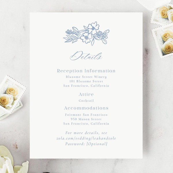 Mira Letterpress | Oatmeal | Zola Wedding Enclosure Cards