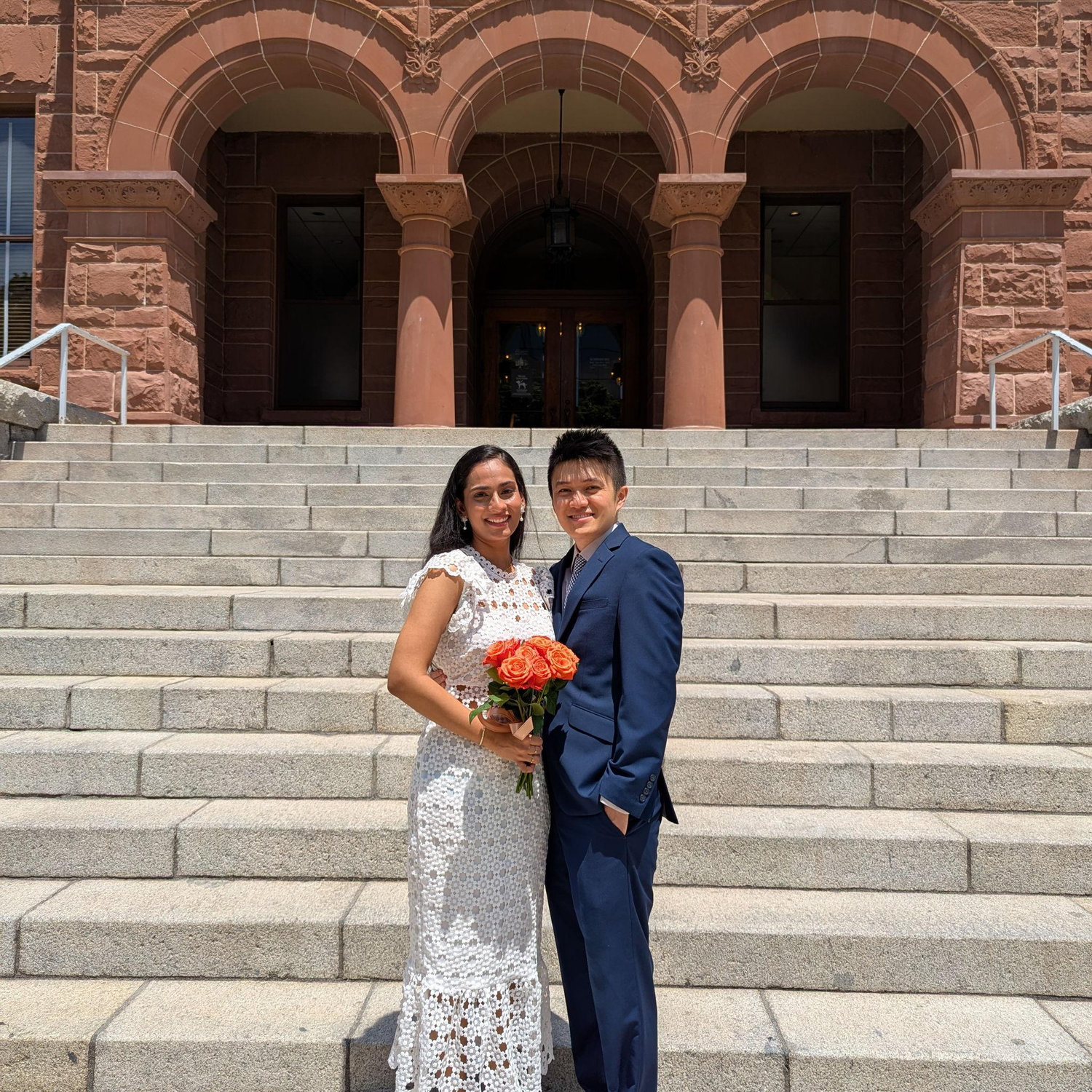 Our courthouse wedding day