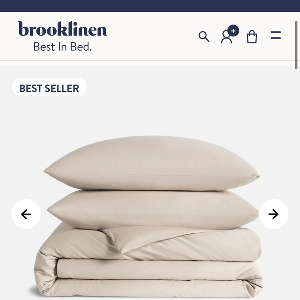 Classic Percale Duvet Cover-King-Pebble