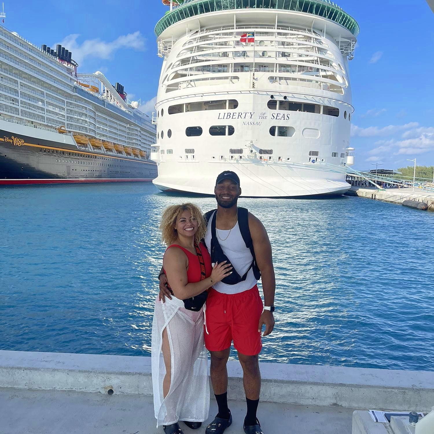 Picture from our first cruise to the Bahamas