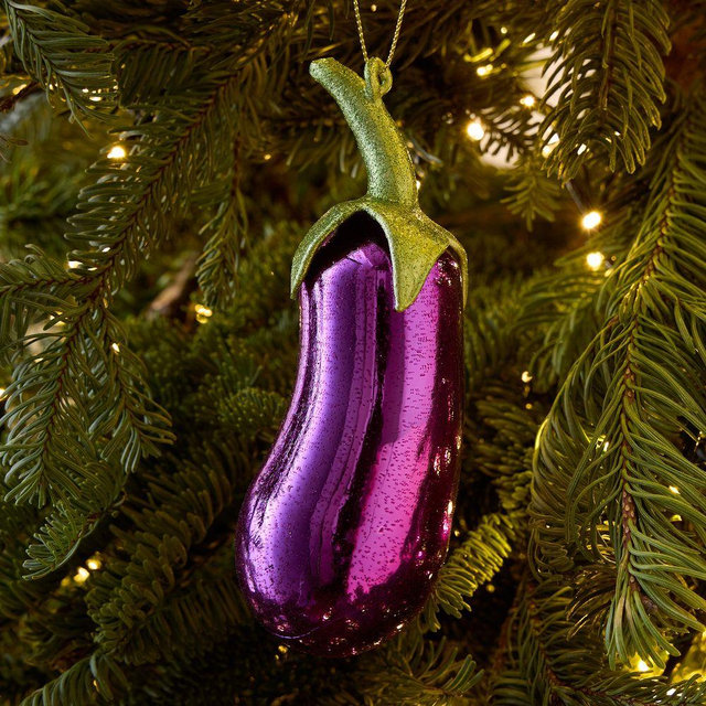 Veggie Ornaments Eggplant
