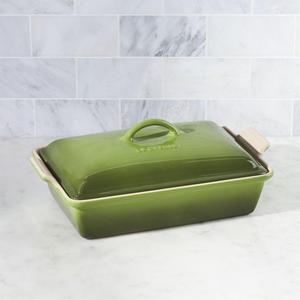 Le Creuset  - Le Creuset ® Heritage Covered Rectangle Spinach Green Baking Dish