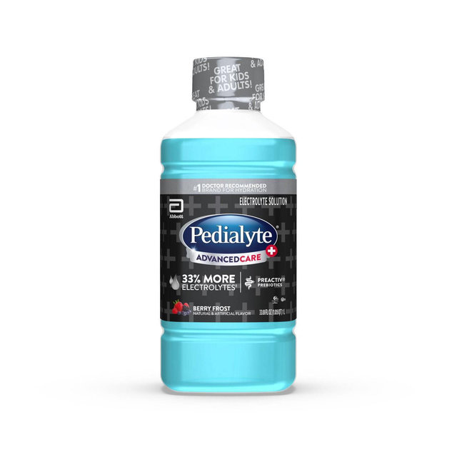 Pedialyte Advanced Care Plus Electrolyte Solution Hydration Drink - Berry Frost - 33.8 fl oz