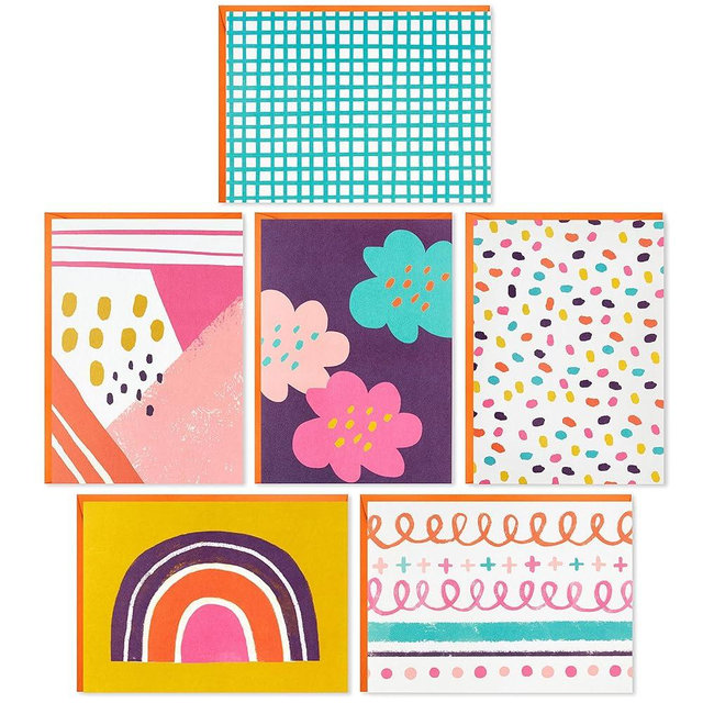 Hallmark Blank Cards Assortment, Modern Doodles (48 Cards with Envelopes) for Graduation, Just Because, All Occasion