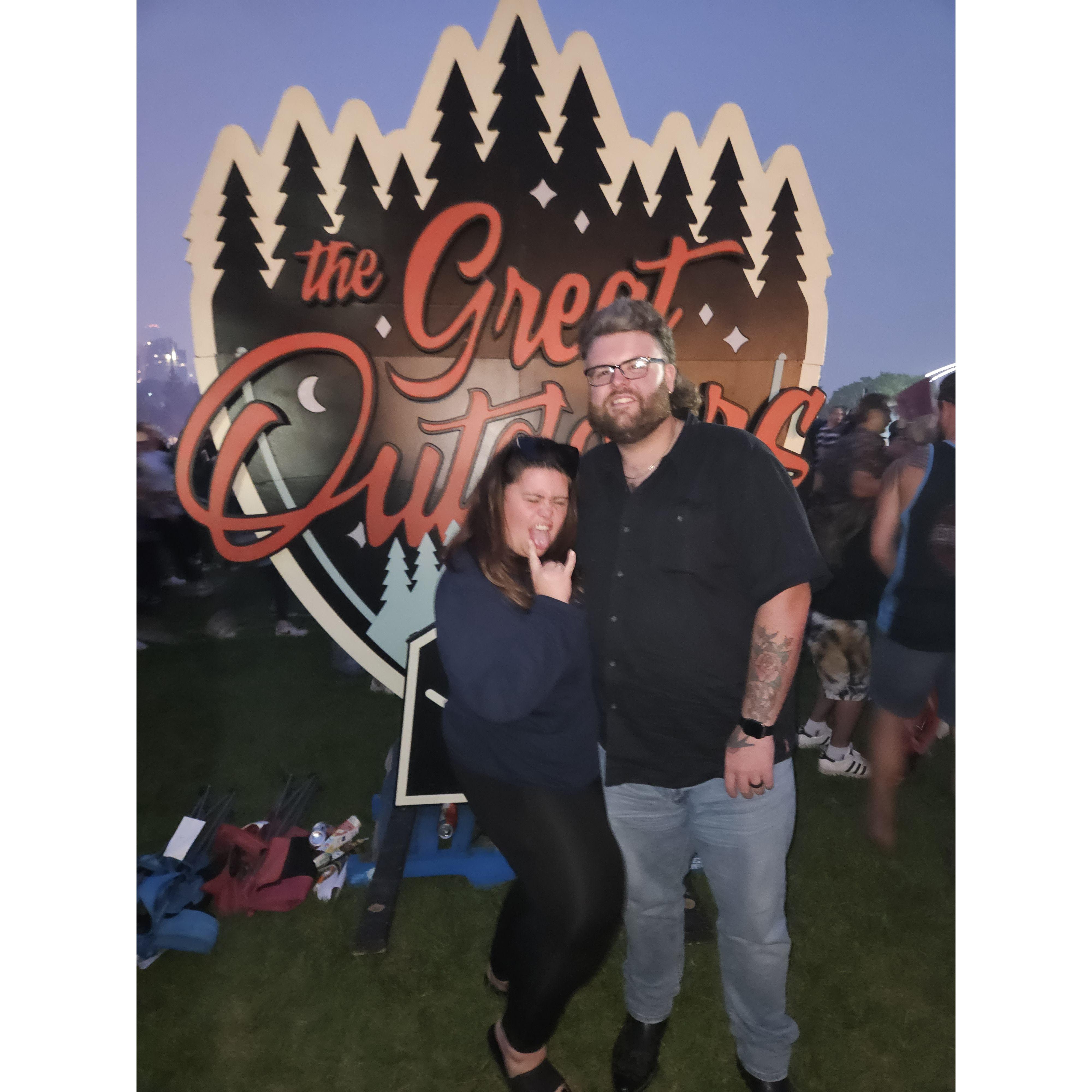 The Great Outdoors Comedy show. I think we spent more time people watching than paying attention to the comedians