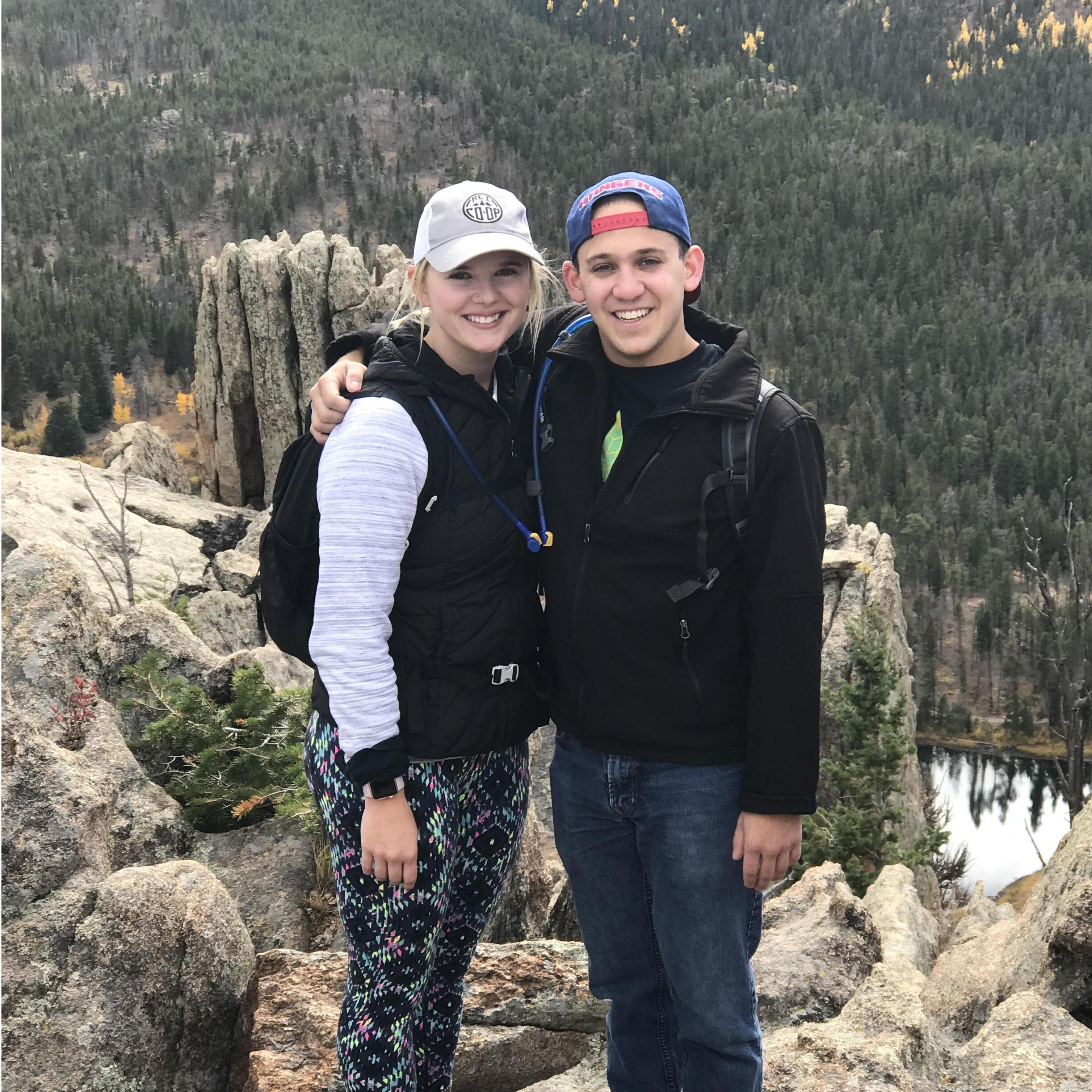 First time hiking together in Estes Park
